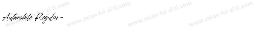 Automobile Regular字体转换